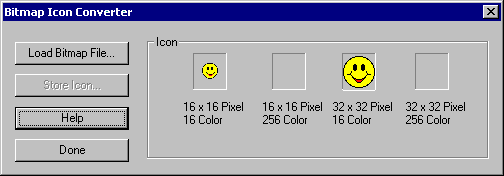 Der CDMenuPro Bitmap Icon Konverter