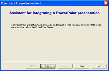 Der PowerPoint-Integrations-Assistent